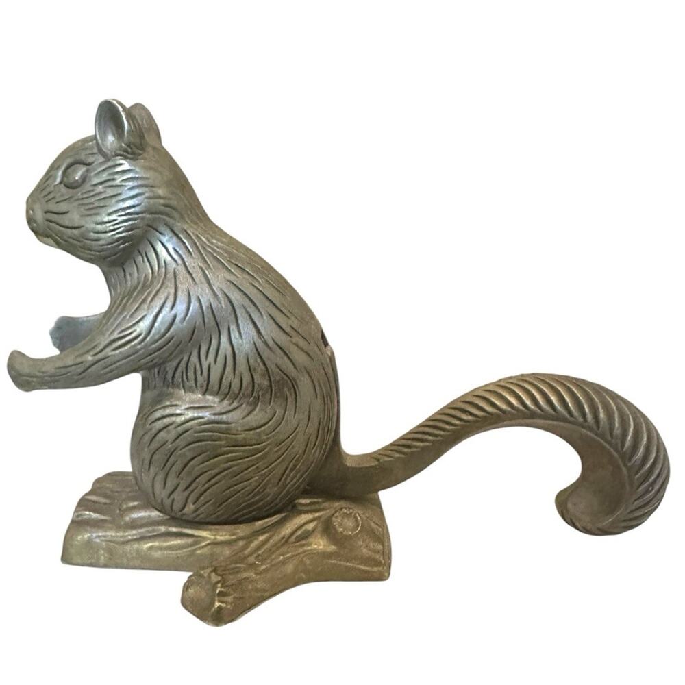 Vintage Squirrel Nut Cracker Silver Plate Nice Detail Heavy Cottage Core EUC - Picture 2 of 4